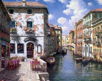 街並み Painting - YXJ182aB ヴェネツィアのシーン
